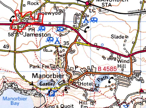 Jameston map