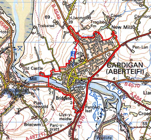 CARDIGAN MAP