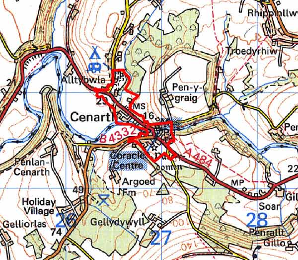 MAP CENARTH