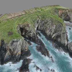 Screengrab from the 3d Model of Porth y Rhaw